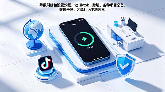 苹果刷机和设置教程,做Tiktok、跨境、各种项目必备,环境干净,才能杜绝不利因素-优优云网创