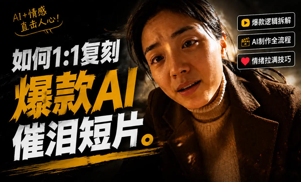 豆包+Gemini生成真人AI短剧-拆解复刻百万爆款第一人称短片，一站式讲透爆款复刻全流程-优优云网创