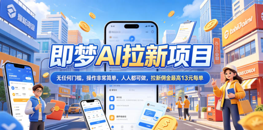 2026年即梦AI拉新项目最新玩法,无任何门槛,操作非常简单,人人都可做,拉新佣金最高13米每单(更新6月24日)-优优云网创