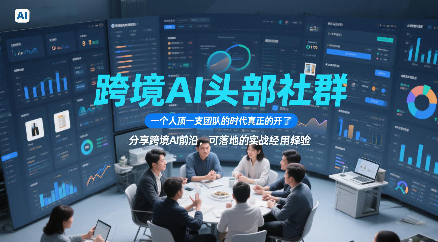 跨境AI头部社群，一个人顶一支团队的时代真正的开始了，分享跨境AI前沿，可落地的实战经验(更新6月19日)-优优云网创