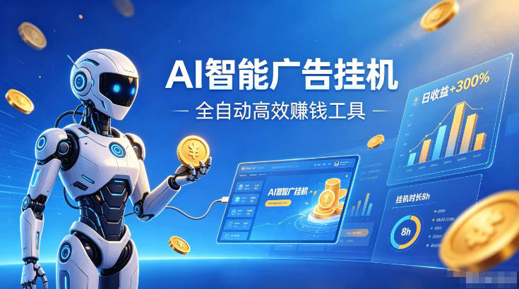 AI智能广告挂G，在家自动賺收益，全程无需人工操作、不用直播、不用拉人【揭秘】-优优云网创