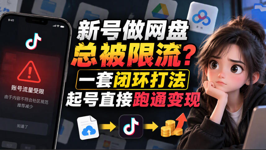 小白新号过限流:别发链先养号,12步SOP直接抄-优优云网创