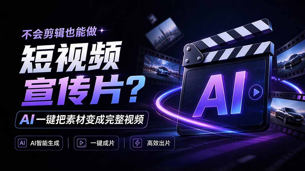 我跪下来了！不会剪辑也能做短视频宣传片？ AI 一键把素材变成完整视频，真是神奇，OpenFilm 超省事-优优云网创